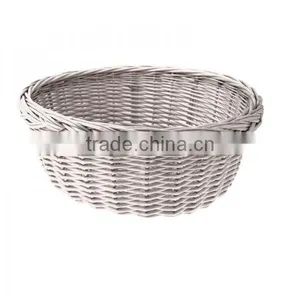 Wholesale Large Flat Willow Wicker Sundries Storage Basket, Wicker Basket thumbnail-4