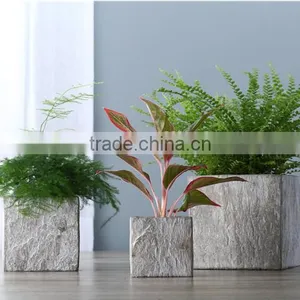 Sigma Hot Selling Small Ceramic Flower Pot Square Outdoor Planters thumbnail-2