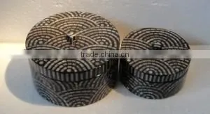 High Quality Best Selling Lacquered Mother of Pearl Rectangle Box thumbnail-1