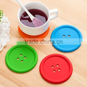 Colorful Fastener -shaped Silicone Cup Mat/household Product thumbnail-4