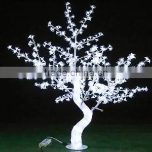 Home Garden Decorative 150cm Height Outdoor Artificial Red Flashing LED Solar Lighted up Trees EDS06 1415 thumbnail-5