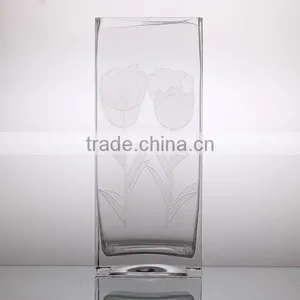 Hand Carved Crystal Glass Vase thumbnail-4