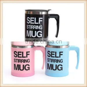 PLAIN SELF STIR STIRRING NOVELTY MUG TEA DRINKS MILK COFFEE CUP GIFT NEW thumbnail-1