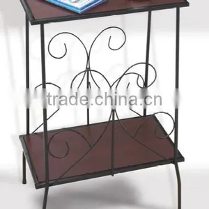 2 Tier Metal Occasional Decorative Magazine Table or Sofa Side Table thumbnail-1