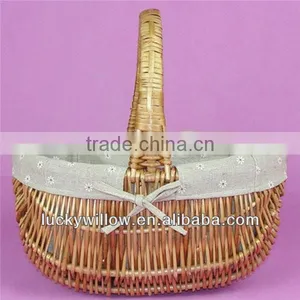 2014 New Designs Cheap Wicker Basket With Handle Liner thumbnail-1