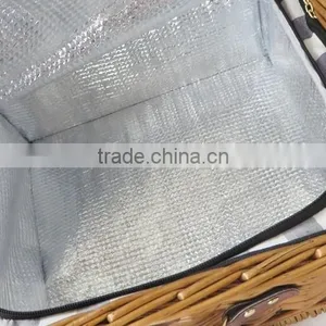 Wholesale Hand Weaving Disposable Picnic Basket With Cutlery thumbnail-4