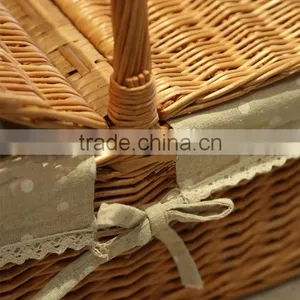 Cheap Wicker Woven Empty Picnic Baskets Wholesale thumbnail-6