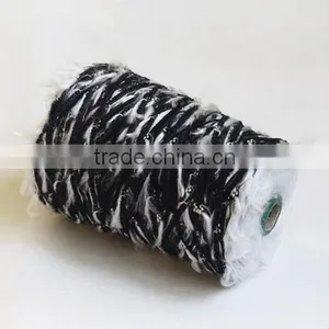 100%Dope Dyed High Quality Polyester Fancy Feather Knitting Yarn thumbnail-3