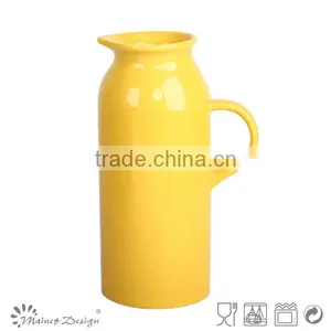 Hot Selling Delicate Solid Colour Stoneware Houseware Ceramic Pitcher thumbnail-1