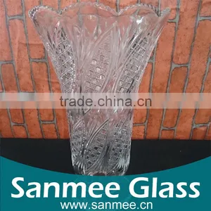 Decorative Glassware Flower Glass Vase Home Tall Glass Vases thumbnail-1