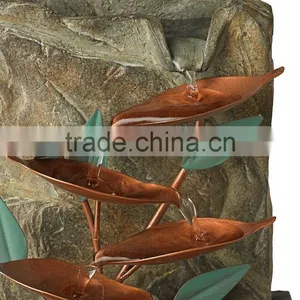 Blue Bird of Paradise Tabletop Water Fountain thumbnail-5
