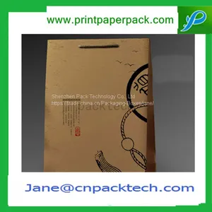 Custom Promotional Shopping Garment Fashion Packing Bags Carrier Gift Bag Kraft Paper Bag thumbnail-4