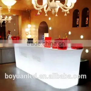 Elegant Fashionable RGB 16 Colors Changing Led Straight Bar Counter, Bar Furniture With Led Light thumbnail-1