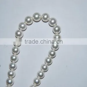 10-11mm Natural Genuine White South Sea Pearl Strands thumbnail-1