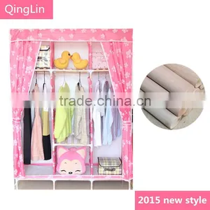 Oxford Fabric Collapsible Metal School Lockers Modren Bedroom Sets thumbnail-2