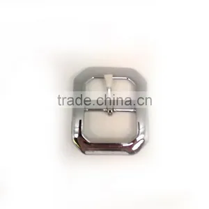 Chrome Plate Center Bar Buckle, Solid Brass Center Bar Buckle With One Prong thumbnail-3