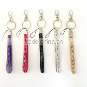 Promotion Gift PU Crystal Gem Lanyard, Swivel Snap Hooks, Key Ring Accembly, Acrylic Gem Key Chain thumbnail-4