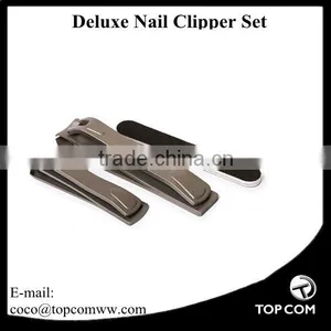 3pcs Nail Clipper Set for Toenail, Fingernails and Nail Cleaner With Leather Case, Good Gift for Women and Men thumbnail-1