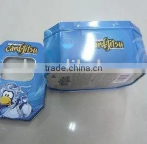 Octagonal Tin Can With PVC Window Lid thumbnail-1