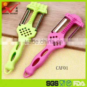 Factory Top Quality PP Material Handle Stainless Steel Blade Multifunctional New Style Peeler and Grater thumbnail-1