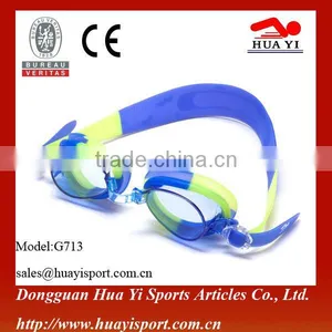 Wholesale Promotion Senior Wear-resistant Soft Strap Swim Goggles thumbnail-4