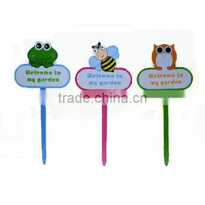 Good Sale Frog/bees/owl Garden Stakes Animal Theme Picks thumbnail-1