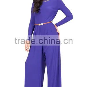 Black Jumpsuit Woman Long Pants Sleeve Wide Leg Jumpsuit Romper Playsuit Pant Suit thumbnail-2