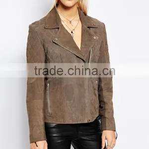 Quilted Suede Jacket for Women's thumbnail-1