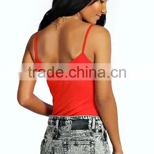 New Fashion Colors Sexy Girl Spaghetti Straps Slimming Fitness Women Bodysuit thumbnail-3
