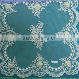 Fashion Embroidery Design Patterns Applique Flower Polyester for Table Cloth thumbnail-1