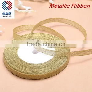 Solid Gold Metallic Ribbon/Decorative Ribbon thumbnail-3
