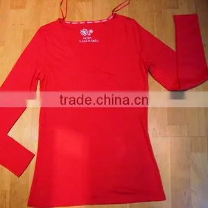LADIES LONG SLEEVE T SHIRT (Garment Stock Lots / Apparel Stock / Stocklots / Garment Apparel From Sri Lanka) thumbnail-1