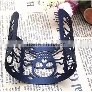 New Product Antique Hollowed Skull Bangle Jewelry Designs for Women thumbnail-5