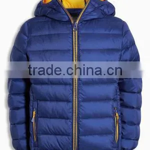 OEM Winter High Quality Multi Color Zipper Long Sleeve Kids Down PaddedJacket for Boys thumbnail-2