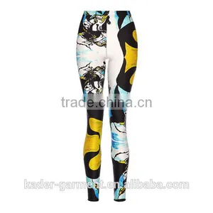New Fitness Leggings Women Sublimation Print Leggings Digital Printed Leggings thumbnail-1