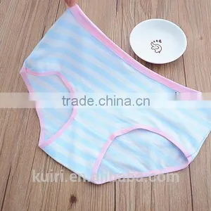 Women's Organic Cotton Underwear Stripe Panties Wide Color Chart High Quality thumbnail-3