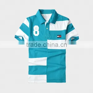 Fashion Design Two Tone Pique Polo Shirt for Men thumbnail-6