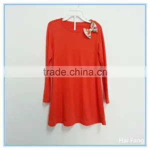 OEM Children Girls Long Sleeve T Shirts, Bowknot T Shirts, O Neck T Shirts thumbnail-6