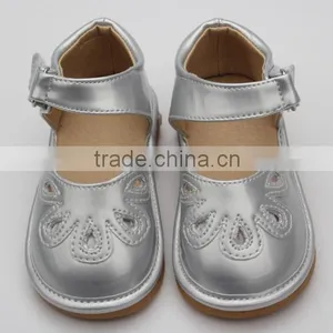 Colorful pu Leather Rubber Sole Child Shoes thumbnail-2