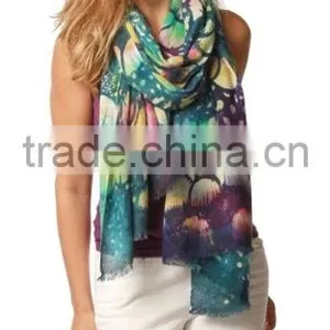 ROYAL PEACOCK SCARF thumbnail-1