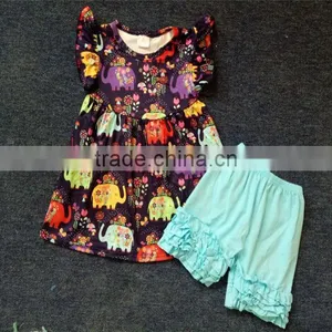 2017 Hot Sale Girls Summer Outfits Wholesale Children's Boutique Clothing thumbnail-1