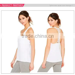 Breathable Polyester Spandex Yoga Wear Fitness Wear Fitness Tank Top thumbnail-2