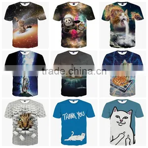 3D Men's Tshirt Printing Cotton Custom Tshirt thumbnail-1