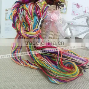 Beautiful DIY Dmc Thread Embroidery Floss Wholesale Colorful 100% Cotton Bracelets Thread Cross-stitch thumbnail-5