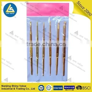 Golden Colors Double Head Aluminum Knitting Crochet From China thumbnail-1