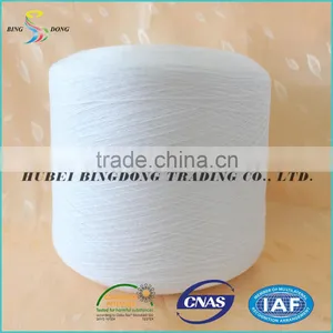 Ne 60s/2 60s/3 Bright Raw White Plastic Cone Spun Polyester Yarn thumbnail-1