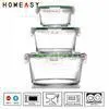 Clear Stackable Pyrex Glass Round Food Storage Containers For Vegetable / Fruit thumbnail-1
