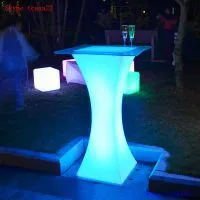 Acrylic Led Cocktail Bar Table With Glow Light thumbnail-1
