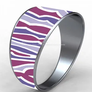 Custom Personalized 304 Stainless Steel Enamel Bangle For Lady thumbnail-1