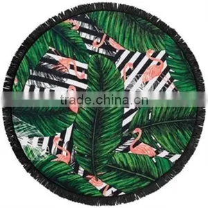 Custom Design Reactive Printed Beach Towel Round China Trade Assurance Factory thumbnail-3